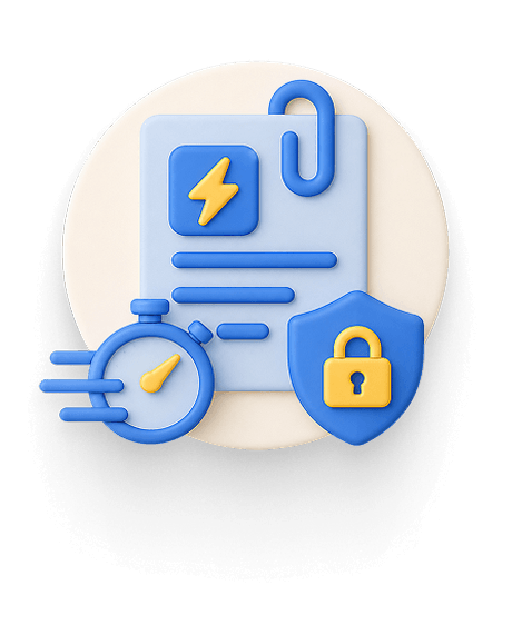 Fast and secure process icon